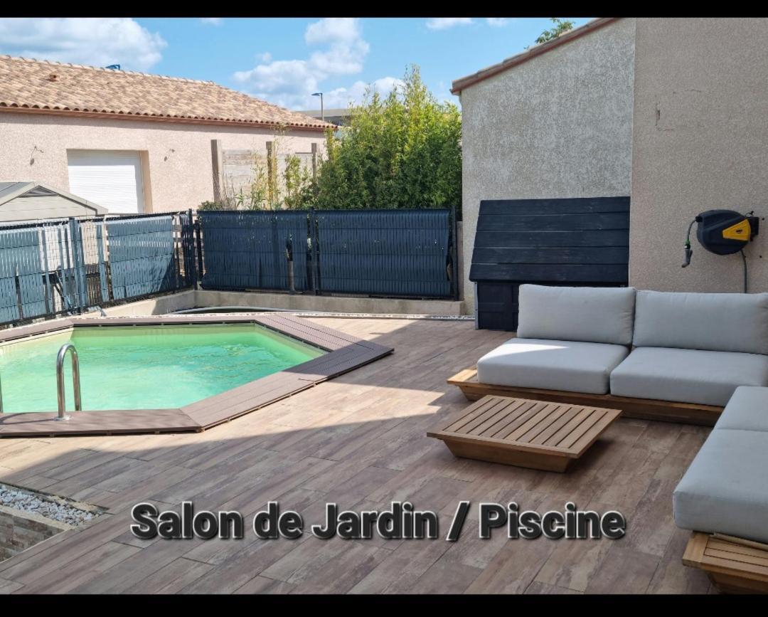 Maison 8 Couchages Clim, Plage A Pied, Petite Piscine ポール・ラ・ヌーヴェル エクステリア 写真