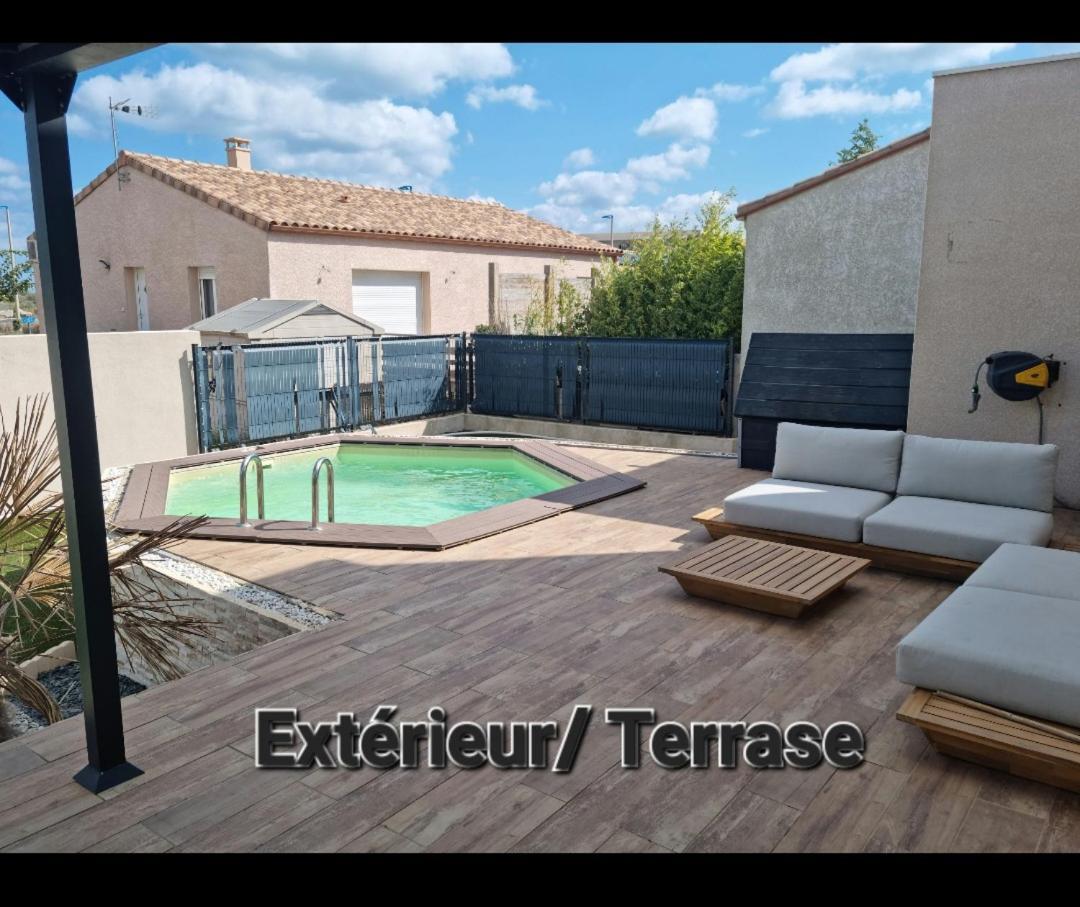 Maison 8 Couchages Clim, Plage A Pied, Petite Piscine ポール・ラ・ヌーヴェル エクステリア 写真