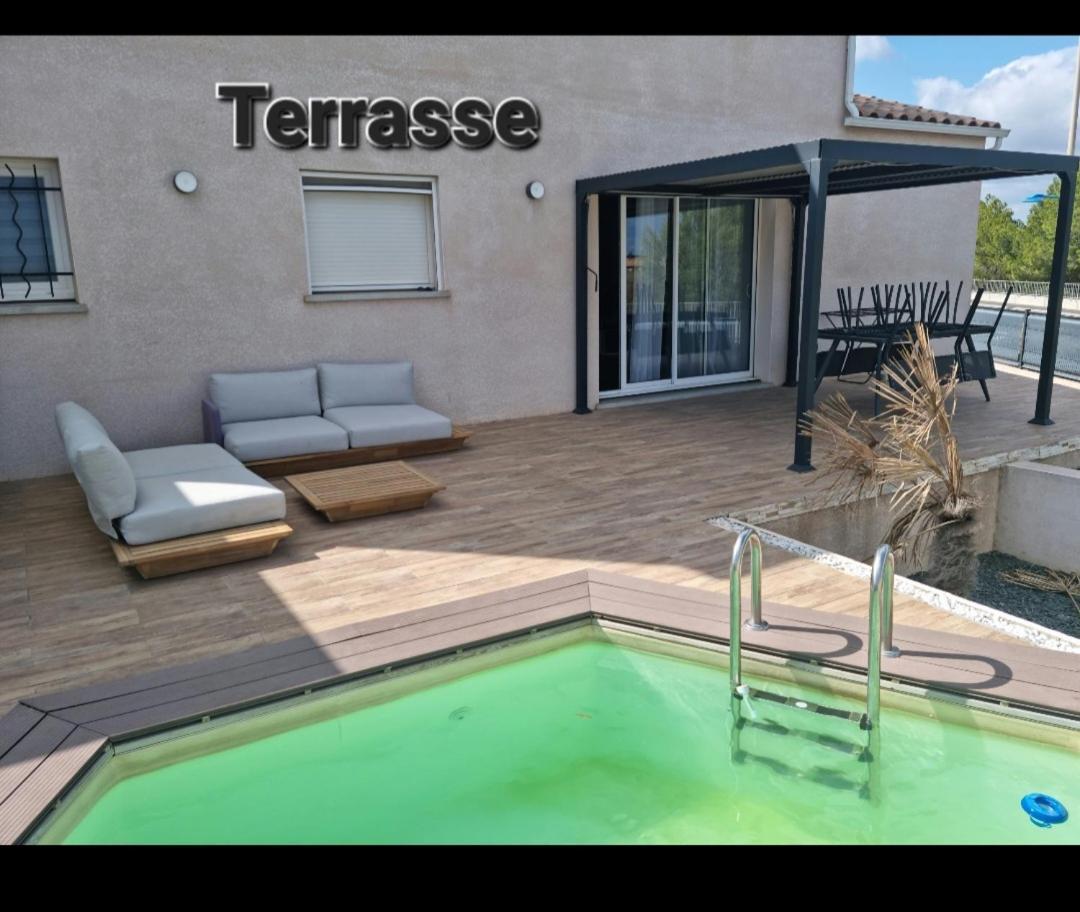 Maison 8 Couchages Clim, Plage A Pied, Petite Piscine ポール・ラ・ヌーヴェル エクステリア 写真